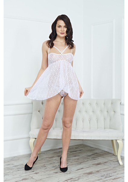 Kadın Şık Elbise Gecelik Harness 3125 - Royaleks