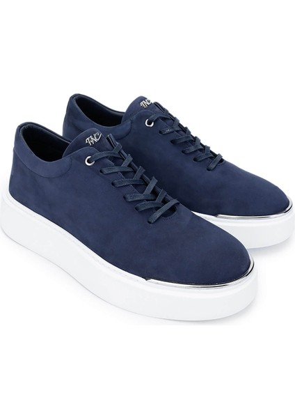 Erkek Deri Lacivert Nubuk Sneakers & Spor Ayakkabı 352 22025 Erk Ayk Y25 Lacı Nbk