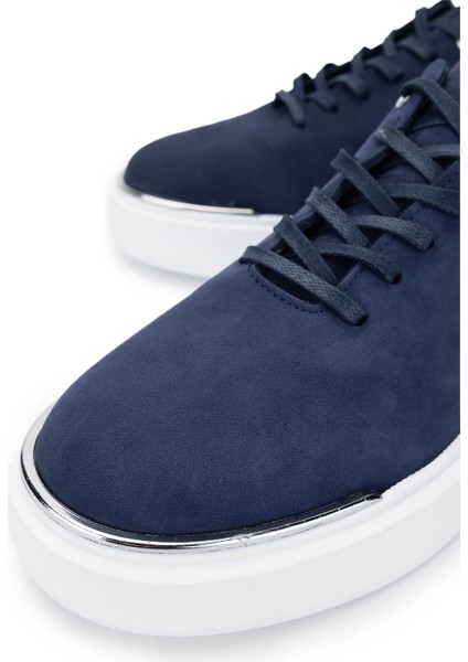 Erkek Deri Lacivert Nubuk Sneakers & Spor Ayakkabı 352 22025 Erk Ayk Y25 Lacı Nbk