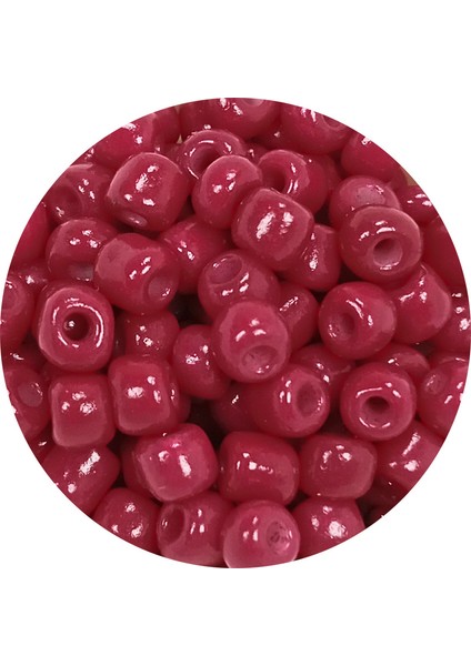 Dökme Cam Kum Boncuk Büyük Boy (6/0) 4 mm - 60 Gram - Bordo - BNC133 fiyatları