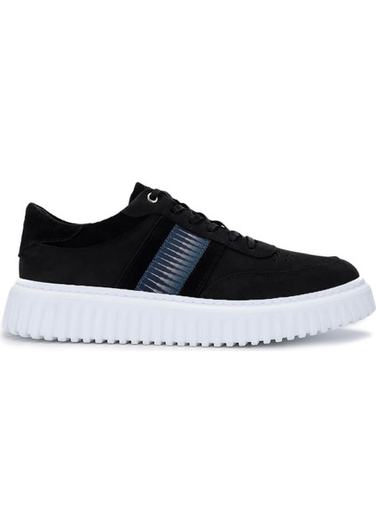 Erkek Deri Siyah Nubuk Sneakers & Spor Ayakkabı 352 22303 Erk Ayk Y25 Sıyah Nbk