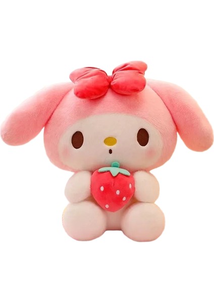22/35CM Sanrio Çilek Kuromi Yastık Peluş Oyuncak Kızlar Yumuşak Doldurulmuş Hayvan Oyuncakları Çilek Melodi Bebek Hediyesi (Yurt Dışından)