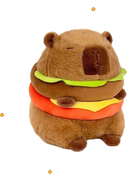 23CM Capybara Peluş Simülasyonu Capibara Anime Tüylü Oyuncak Sevimli Bebek Doldurulmuş Hayvanlar Yumuşak Bebek Peluş Noel Şükran Günü Hediyesi (Yurt Dışından)