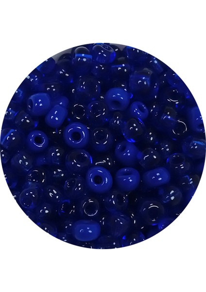 Dökme Cam Kum Boncuk (8/0) 3 mm - 20 Gram - Koyu Mavi - BNC178