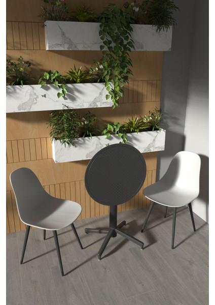 Tilia Plastik Bahçe Balkon Bistro Seti Katlanır masa 60 x 60 cm fiyatları