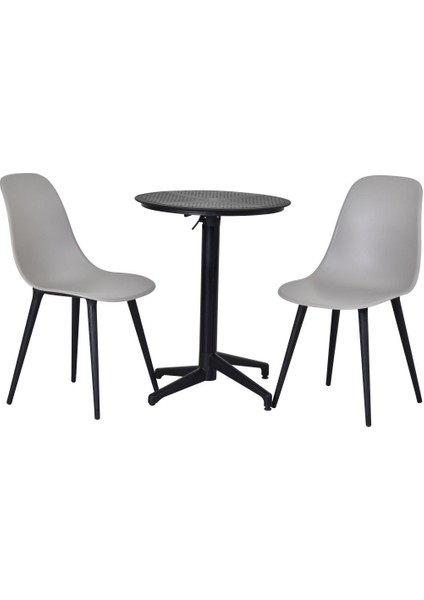 Tilia Plastik Bahçe Balkon Bistro Seti Katlanır masa 60 x 60 cm modelleri