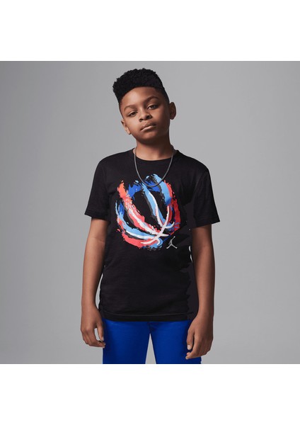 Nıke Jordan Jdb Bball Fıre Ss Tee Erkek Çocuk Tişört