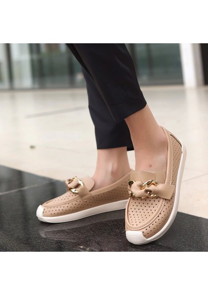 Riwan Nude Cilt Babet Ayakkabı indirimleri