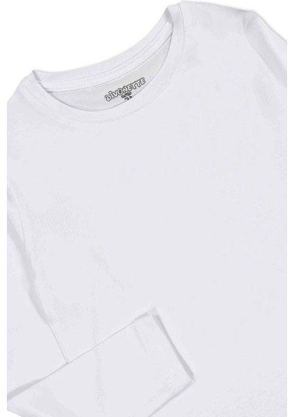 Kız ve Erkek Pamuklu 2'li Set Düz Unisex Tişört - Çocuk Giyim