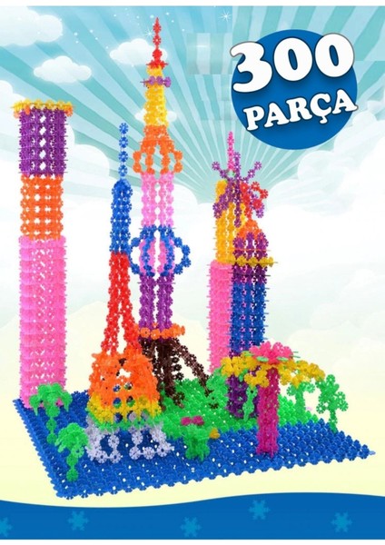 300 Parça Yaratıcı Diskler Stem Eğitimi Uyumlu Kilitli Diskler Eğitici Oyuncak Seti fiyatları