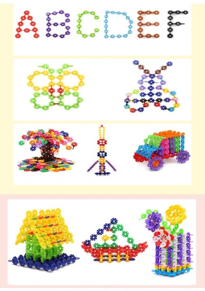 300 Parça Yaratıcı Diskler Stem Eğitimi Uyumlu Kilitli Diskler Eğitici Oyuncak Seti fırsatları