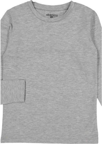 Kız ve Erkek Pamuklu 3'lü Set Düz Unisex Tişört - Çocuk Giyim