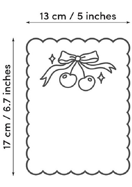 Vişne Tasarım Bej Rengi Altın Nakışlı Kumaş Kokteyl Peçetesi 1 Adet modelleri