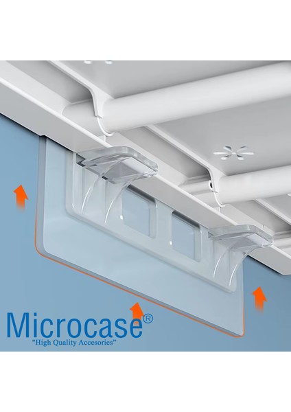 Güçlü Plastik Yapışkanlı Şeffaf Banyo Mutfak Dolap Raf Tutacağı Destek Aparatı 2 Adet AL5034 indirimleri