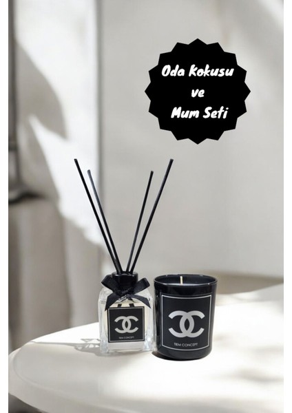 100 ml Çubuklu Oda Kokusu ve Mum Seti