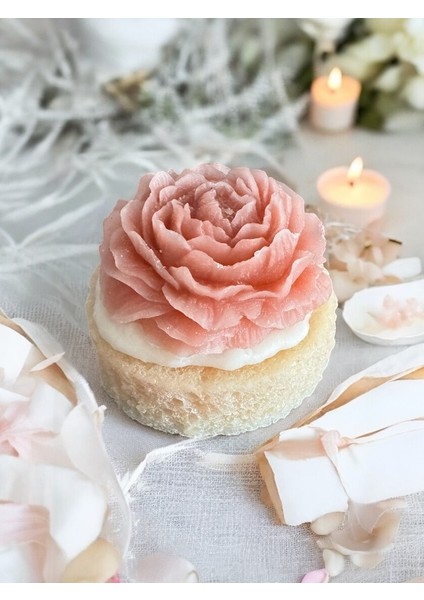 Çiçek Mum , Nişan , Söz , Yenidoğan, Baby Shower , Wedding Hediye Çiçek Mum