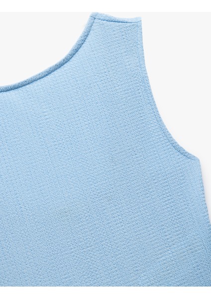 Slim Fit Bisiklet Yaka Bürümcük Kumaş Sırt Dekolteli Kolsuz Tişört modelleri