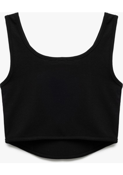 Pamuklu Slim Fit U Yaka Kalın Askılı Crop Atlet fiyatları