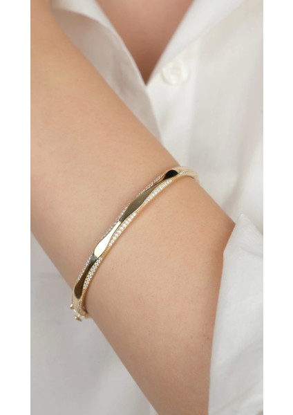 14 Ayar Altın Sade Kelepçe