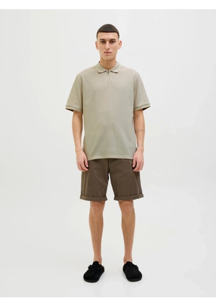 Jack&jones 12279177 Erkek Tshirt - Bej