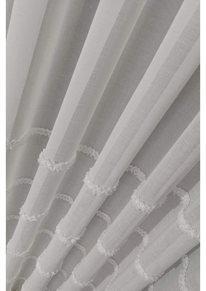 Taç Iskandinav Luna Keten Tül Perde Normal Pile - Ekstra Gramajlı - Kırışma Yapmaz fırsatları