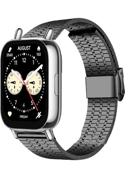 Xiaomi Redmi Watch 5 Lite ile Uyumlu Paslanmaz Çelik Metal Kordon KAYIŞ-KY6554