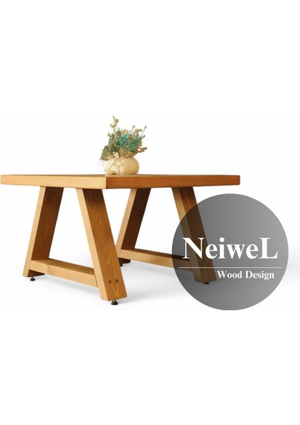 Arawel Doğal Ahşap Sehpa-50-50
