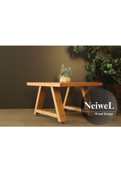 Arawel Doğal Ahşap Sehpa-50-50