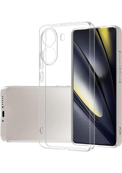 Xiaomi Poco X7 Pro / Redmi Turbo 4 5g ile Uyumlu Slim Serisi Soft Tpu Silikon Kılıf - Şeffaf AL3324
