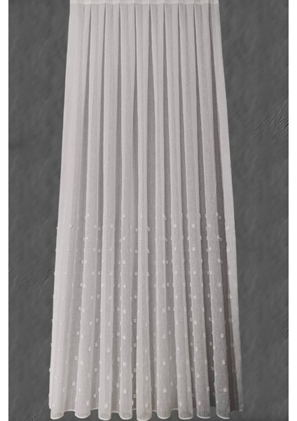 Iskandinav Lena Keten Tül Perde Sık Pile - Ekstra Gramajlı - Kırışma Yapmaz