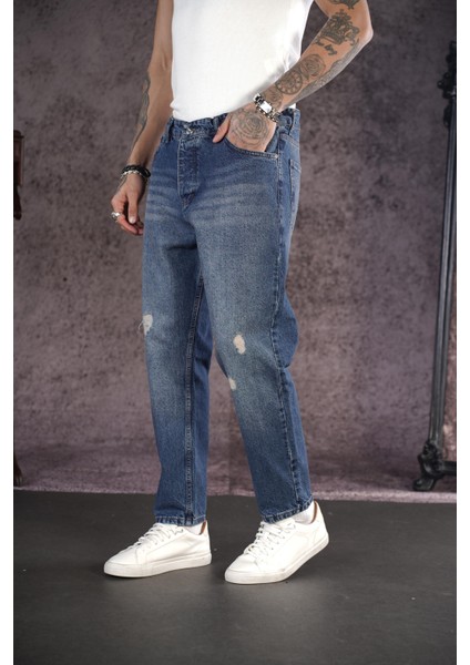 Boyfrıend Kalıp Bilek Boy Erkek Kot Pantolon
