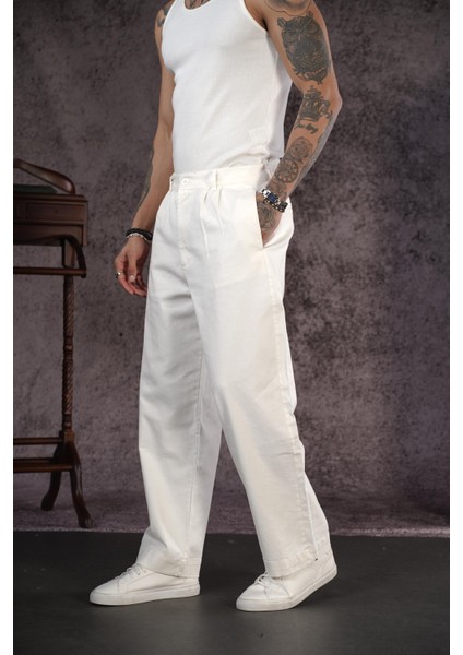 Pileli Cepli Bol Paça Gabardin Pantolon fiyatları