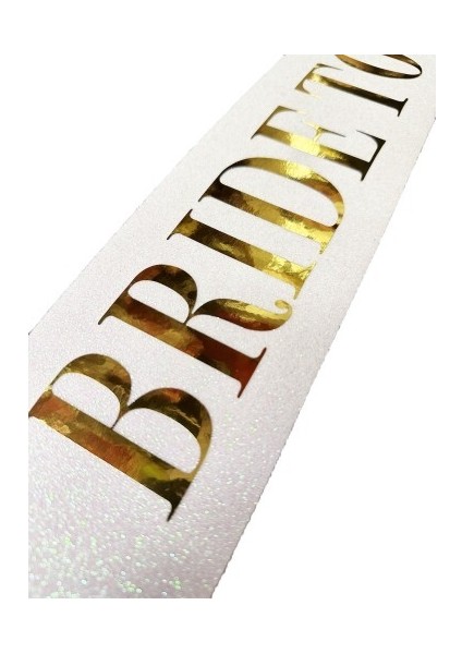 Altın Yazılı Bride To Be Simli Kuşak Kemer modelleri