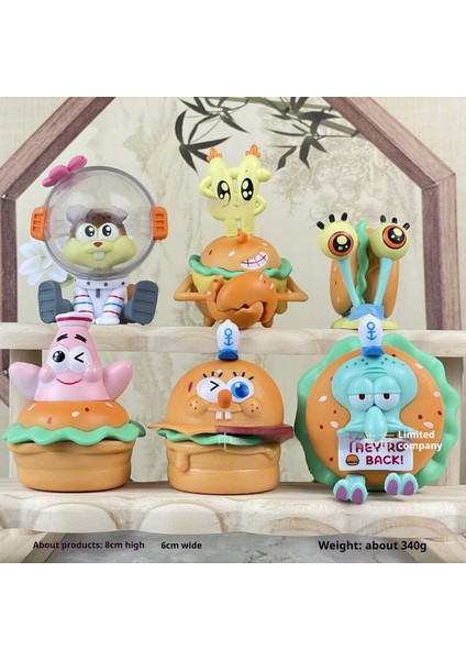 Sünger Bob Kare Pantolon Patrick'in Lezzetli El Yapımı Süsü (Yurt Dışından)