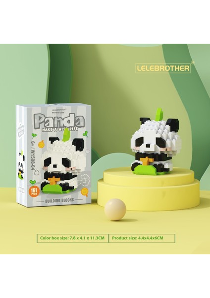 Ulusal Hazine Kırmızı Panda Çizgi Film Bebekleri Bebekler Monte Edilmiş Yapı Taşı Oyuncakları (Yurt Dışından)
