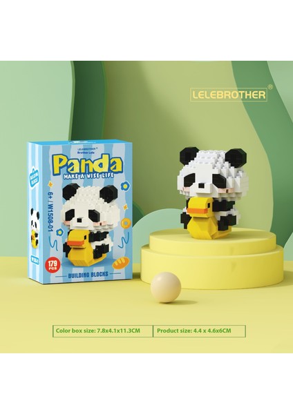 Ulusal Hazine Kırmızı Panda Çizgi Film Bebekleri Bebekler Monte Edilmiş Yapı Taşı Oyuncakları (Yurt Dışından)