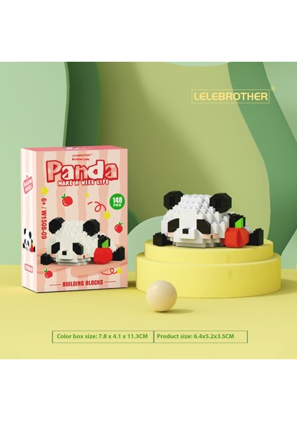 Ulusal Hazine Kırmızı Panda Çizgi Film Bebekleri Bebekler Monte Edilmiş Yapı Taşı Oyuncakları (Yurt Dışından)