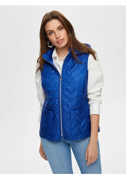 Patch Cep Detaylı Kapişonlu Kapitone Yelek S25KYL003 fırsatları