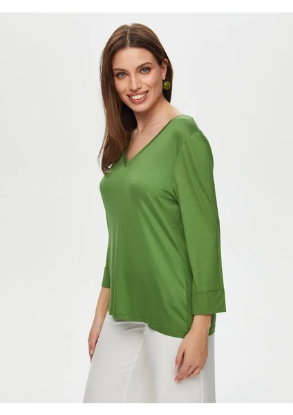 V Yaka Truvakar Kol T-Shirt S25TSH005