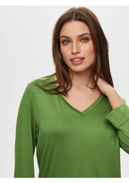 V Yaka Truvakar Kol T-Shirt S25TSH005