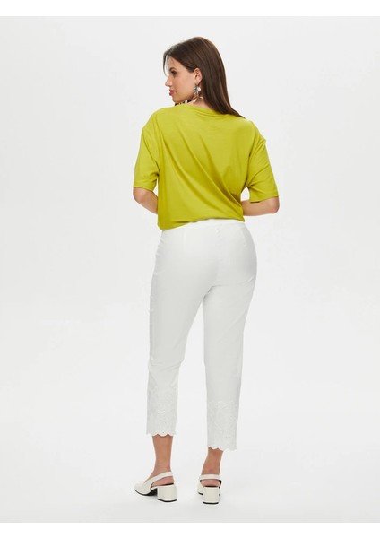 Paçası Brode Işli Straight Fit Pantolon S25PNT036