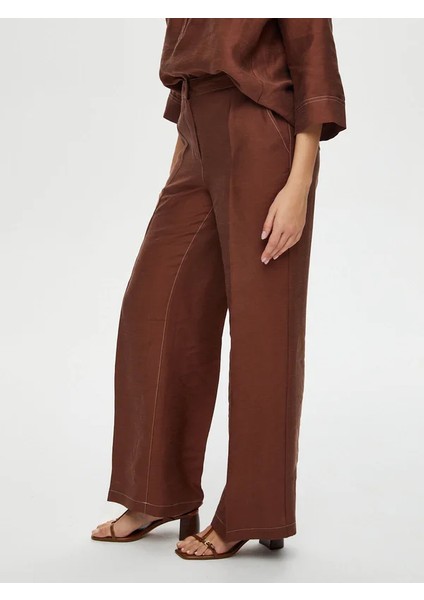 Wide Leg Fit Ütü Izli Tensel Keten Pantolon S25PNT018 fırsatları