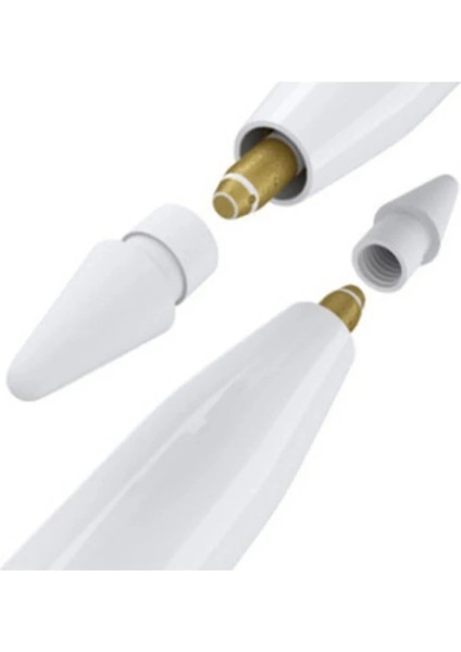 Apple Pencil Kalem Ucu 1 ve 2 Nesil Yedek Uç 2'li Stylus Kalem Uçları
