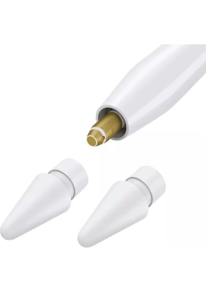 Apple Pencil Kalem Ucu 1 ve 2 Nesil Yedek Uç 2'li Stylus Kalem Uçları