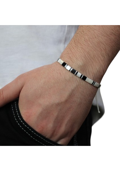 Tila Boncuk Bileklik – Şık, Ayarlanabilir Unisex Tasarım! 06 modelleri