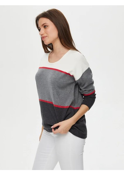 Renk Blok Geçişli Triko Bluz S25TRB011 fiyatları
