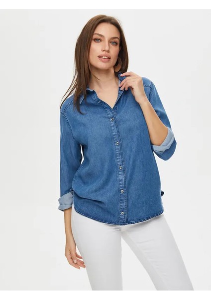 Tenselli Basıc Jean Gömlek S25JGM003 fiyatları