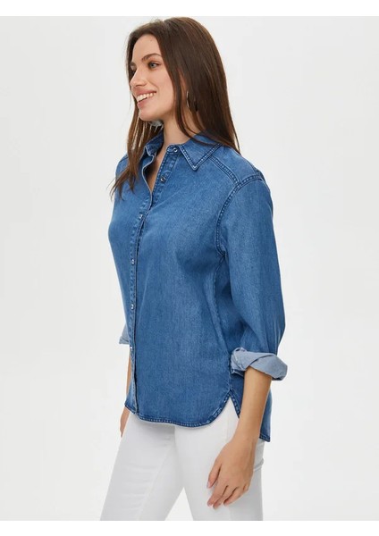 Tenselli Basıc Jean Gömlek S25JGM003 fırsatları