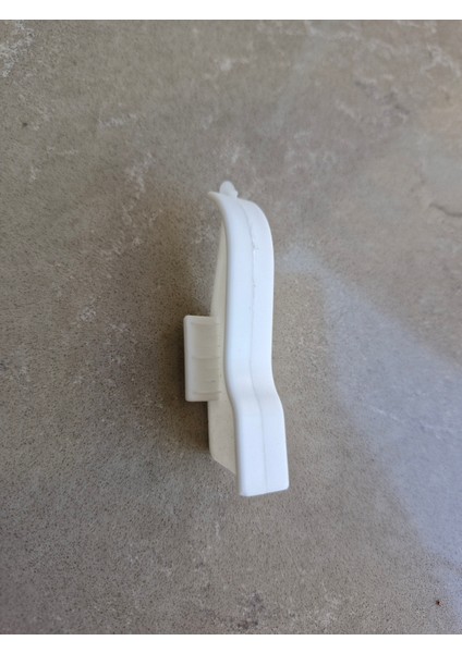 Parke Süpürgeliği Pratik Montajı İçin Ara Birleşim Beyaz Plastik Aparatı (6 cm Süpürgeliğe Uygun) 10 Ad. modelleri