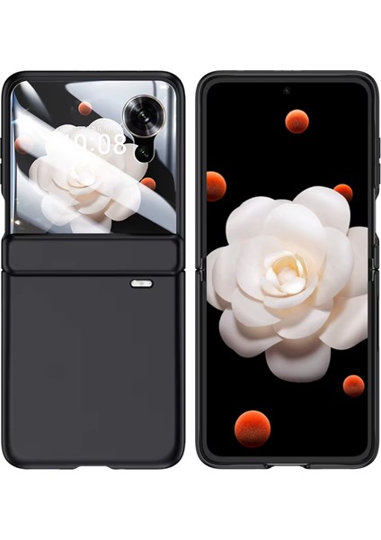 Microcas Honor Magic V Flip ile Uyumlu Mat Yüzey Sert Plastik Kılıf - AL8848